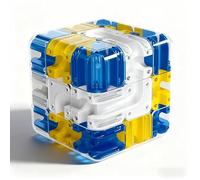 Large 3D Marble Maze Cube - Labyrinth Puzzle Cube with Ball, Brain Teaser Maze Game for Teens & Adults, Handheld Focus Toy & Educational Stress-Relief Gift(#B)