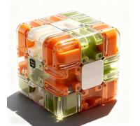 Large 3D Marble Maze Cube - Labyrinth Puzzle Cube with Ball, Brain Teaser Maze Game for Teens & Adults, Handheld Focus Toy & Educational Stress-Relief Gift(#A)