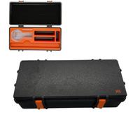 Large 3D Printed Organizer for Insta360 X6,Storage Case with TPU Liner Sponge Padding Shockproof Waterproof Scratch Resistant Snap Closure，Black Style A