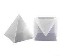 Large 3D Pyramid Silicone for Resin Crafting Ideal for Creating Unique Home Decor and Storage (1pc金字塔底座)