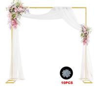 Large 3X3M Gold Metal Wedding & Event Arch Frame