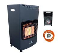 LARGE 4.2KW CALOR GAS PORTABLE CABINET HEATER FIRE BUTANE WITH REGULATOR & HOSE, Onecolor
