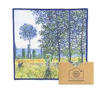 Large [4 Pack] Classic Art (Sunlight Effect Under The Poplars) - Ultra Premium Quality Microfiber Cleaning Cloths (Best for Camera Lens, Glasses, Screens, and All Lens.), Microfiber Cloth