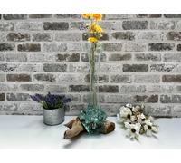 Large 40cm Molten Glass on Root Vase Display Flower Stem Holder Fluted