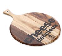Large 41cm Acacia Wood Cheeseboard with Hanging Hole, Wooden Chopping Board