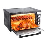 Large 46L Convection Toaster Oven, 9-in-1 Electric Countertop Oven with Crispy Roast, Rotisserie, Dehydrate, Bake, Grill, Pizza, Toast, Mini Oven, 60-Min Timer, 90-230°C Temperature Control