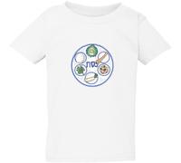 (Large / 4T / 3-4 YO) Jewish Happy Passover Food Table White Kids Boys Girls T Shirt Tee Top
