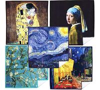 Large [5 Pack] World Best Classic Art Collection - Ultra Premium Quality Clean & Clear Microfiber Cleaning Cloths (Best for Camera Lens, Glasses, Screens, and All Lens.)