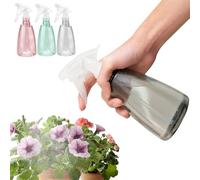 Large 500ml Spray Bottles For Cleaning Solutions and Gardening, Plant, Water, Durable Trigger Sprayer, Refillable, Spray Bottle for Hair, All Directions, Clear Plastic Bottle 2pcs Pink & Blue & Grey