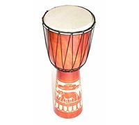 Large 50cm Djembe Wood Drum Bongo Goatskin Elephant Wood A