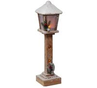 Large 50cm Victorian Street Lantern Christmas Wooden LED Light Up Ornament