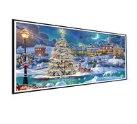 Large 5D Diamond Painting Kits for Adults Beginners,Christmas Diamond Art Full Drill Round Dots,Gem Painting Art Crafts Diamond DIY Kits for Wall Decor Home Office Decoration(31.5in*15.7in) Without