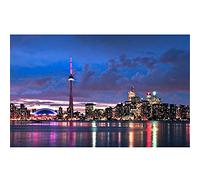 Large 5D Diamond Painting Kits for Adults,Kids,Toronto Skyline DIY Full Drill Diamond Embroidery Art Crystal Rhinestone Cross Stitch Arts Craft Canvas for Home Decor Office Square Drill 30x60cm