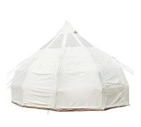 Large 5M Outdoor Canvas Bell Tent with 900D Oxford Cloth 4 Season Luxury Glamping Yurt for Camping Hiking and Parties Learned extensively