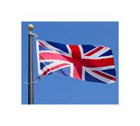 Large 5x3ft Union Jack Flag - UK British Polyester Banner with Eyelets