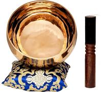 Large 6.5-Inch Hand-Hammered Tibetan Singing Bowl - Deep Tone Pure Bronze Meditation Sound Bowl Made in Nepal for Yoga, Chakra Healing & Mindfulness