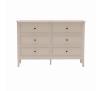 Large 6 Drawer Chest Of Drawers - Rowley Pale Cream Range Melody Maison Cream One Size