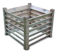 Large 650L Wooden Compost Bin with Durable Construction 100cm x 100cm x 80cm