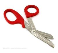 Large 7.5" Tough Cut Utility Bandage Scissors In Neon Red