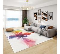 Large 7 Chakra Meditation Rug - Soft Non-Slip Indoor Carpet Machine Washable Shag Pile Mat for Living Room & Bedroom 120 x 160 cm Spiritual Home Decor