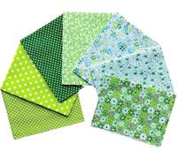 Large 7 pcs 50 * 50 cm (20"x20") Printed Cotton Fat Quarters for Quilting, Scrapbooking, Sewing, Arts & Crafts, DIY Projects, Collage
