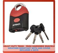 Large 70mm Heavy Duty Weather Proof Security Padlock Shed Gates Side Garage Lock