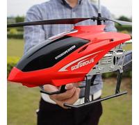 Large 75CM RC Helicopter, 3.5 Channel Remote Control with LED Lights and Alloy Lights, for Beginners Kids and Adults, Electric Airplane Toy for Outdoor Flight Gifts