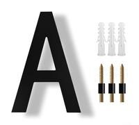 Large 8 Inch Floating House Numbers Black Shadow Design for Home, Garage, and Gate Built to Withstand Weather Conditions (A)