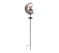 Large 84cm Solar Powered Iron Light Gold Finish(Fairies) | IP44 rated, rain snow resistant, for durable metal, outdoor safe, long lasting build