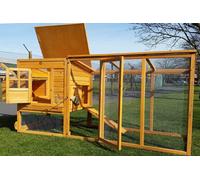 LARGE 8FT CHICKEN COOP HEN POULTRY ARK HOUSE HUTCH RUN NEST NEW 4000