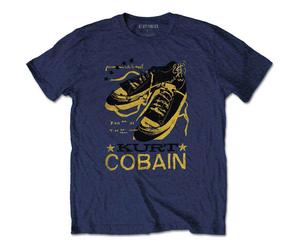(Large (9/11 Yrs), Navy Blue) Kurt Cobain Kids Laces T Shirt