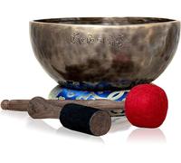 Large 9-Inch Tibetan Singing Bowl Set - Master Healing Sound Bowl for Yoga, Meditation, Chakra Balancing & Sound Therapy