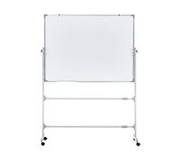 Large 90x120CM Double-Sided Magnetic Dry Erase Whiteboard - 360° Rotatable, Height Adjustable Aluminum Frame for Home, Office, School Use - Perfect for Presentations and Planning