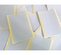 Large 99x65mm Rectangular Pale Sky Blue Colour Code Stickers, 20 Self-Adhesive Rectangles Sticky Coloured Labels