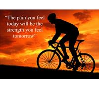Large (A2 24inch x 16 inch)Inspirational Motivational Quote Sign Poster Print Picture(CYCLING E) SPORTS, BOXING, CYCLING, ATHLETICS, BODYBUILDING, TRIATHLON,BASKETBALL, FOOTBALL, RUGBY, SWIMMING, MARTIAL ARTS ETC ETC
