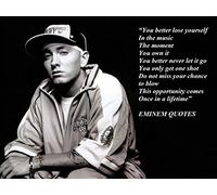 Large (A2 24inch x 16 inch) Life Inspirational Motivational Quote Sign Poster Print Picture (Eminem)