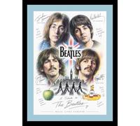 Large A3 (42cm x 29.7cm) Signed Colour Art Print Tribute to The Beatles. Print only