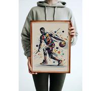 Large A3 42x30cm Basketball No2 Poster Inspired by NBA Player Graphic Street Art Style Print