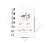 Large A4 Baptism Photo Album Scrapbook or Guest Book Boxed (Personalised Book & Box)