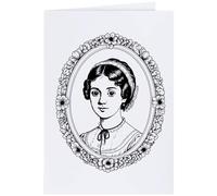 Large (A4) 'Jane Austen' Blank Greeting Card (GC00069538)