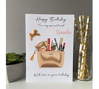 Large A5 Personalised Handmade Birthday Card Female Girl Daughter Granddaughter Niece 16th 18th 21st