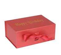 Large A5 Red Magnetic Ribbon Seal Gift Presentation Hamper Box