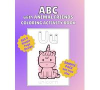 LARGE ABC Animal Coloring Book (8.5" x 11"): with uppercase & lowercase traceable letters and fun animals to color (Ages 2-5) (Kids Learning Coloring Books)