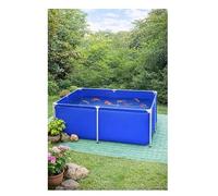 Large Above Ground Fish Pond, Thick PVC Canvas Pool with Galvanized Steel Frame, Outdoor Aquarium Container for Koi & Water Storage