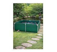 Large Above Ground Fish Pond, Thick PVC Canvas Pool with Galvanized Steel Frame, Outdoor Aquarium Container for Koi & Water Storage