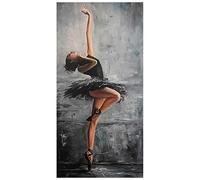 Large Abstract Beautiful Ballerina Portrait Art Canvas Paintings Poster Print Wall Art Pictures for Staircase Home Decor 160x80cm frameless