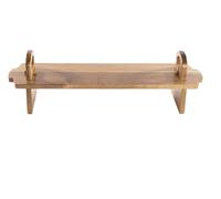 Large Acacia Wood Raised Serving Platter, Cake Stand and Charcuterie Board