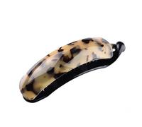 Large Acetate Banana Hair Clip Hair Clamp Claw Ponytail Holder Light Brown