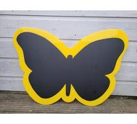 Large Acrylic Butterfly Shapes Outdoor Chalkboard, Mark Making, Early Years, Preschool - Yellow
