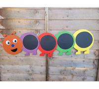 Large Acrylic Caterpillar Chalkboard, Sensory Garden, Mark Making